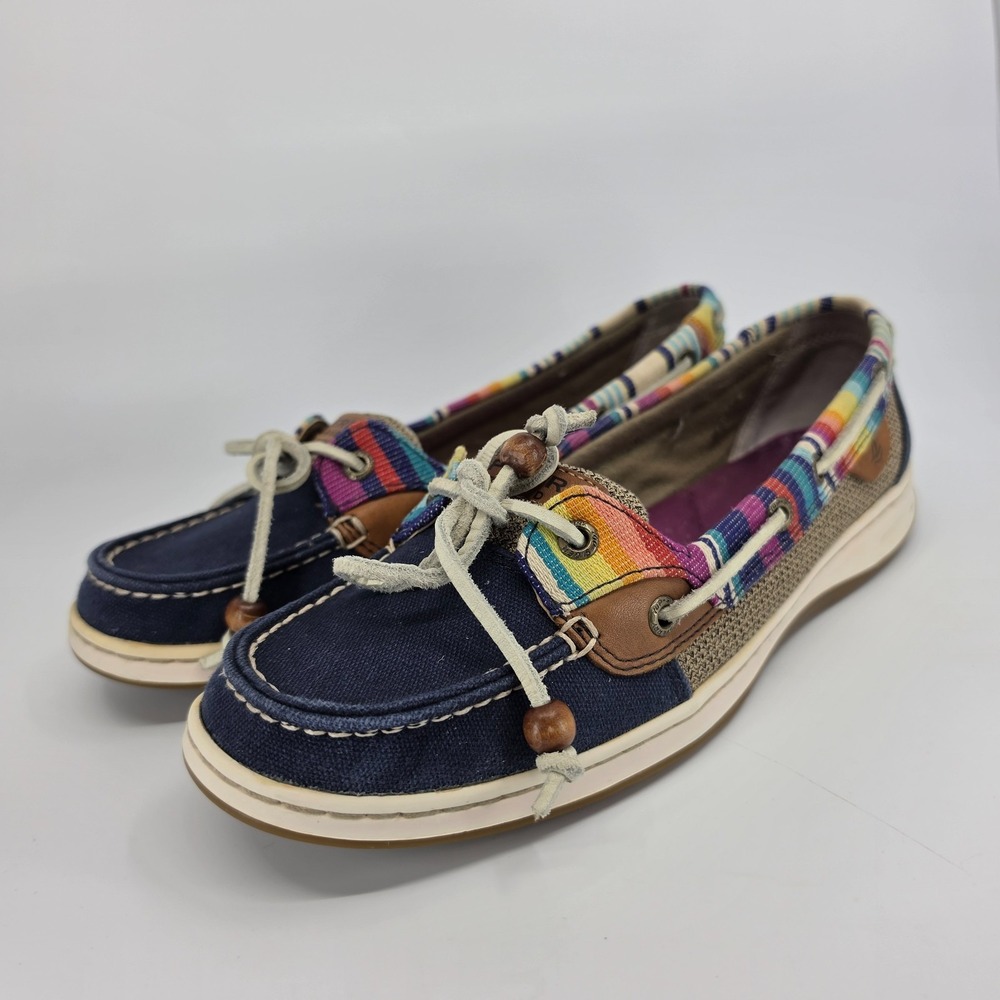 Sperry Topsider Women's Southwest Pattern Boat Shoe, Size 10M Multicolor Rainbow - Picture 2 of 11